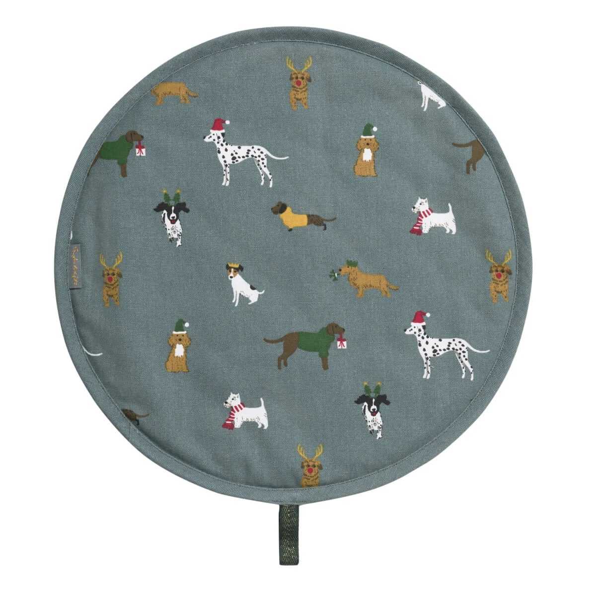 Christmas Dogs Circular Hob Cover 1 Christmas Dogs Circular Hob Cover