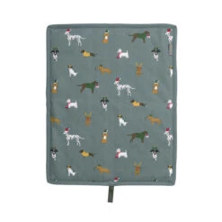 Christmas Dogs Rectangular Hob Cover