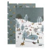 Christmas Dogs Tea Towel (Set Of 2)