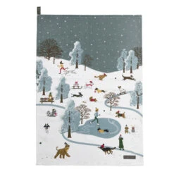 Christmas Dogs Tea Towel (Set Of 2) 13 Christmas Dogs Tea Towel (Set Of 2) -Sophie Allport all87602 christmas dogs tea towel set of 2 cut out high res square