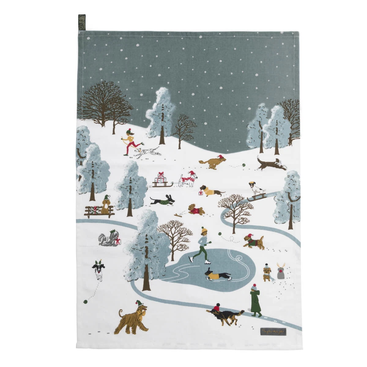 Christmas Dogs Tea Towel (Set Of 2) 6 Christmas Dogs Tea Towel (Set Of 2) - Image 6