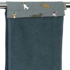 Christmas Dogs Roller Hand Towel -Sophie Allport all87610 christmas dogs roller hand towel 2 cut out high res