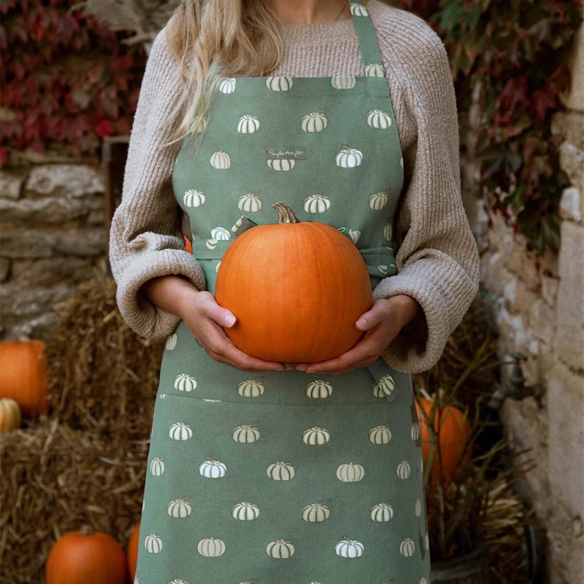 Pumpkins Adult Apron 2 Pumpkins Adult Apron - Image 2