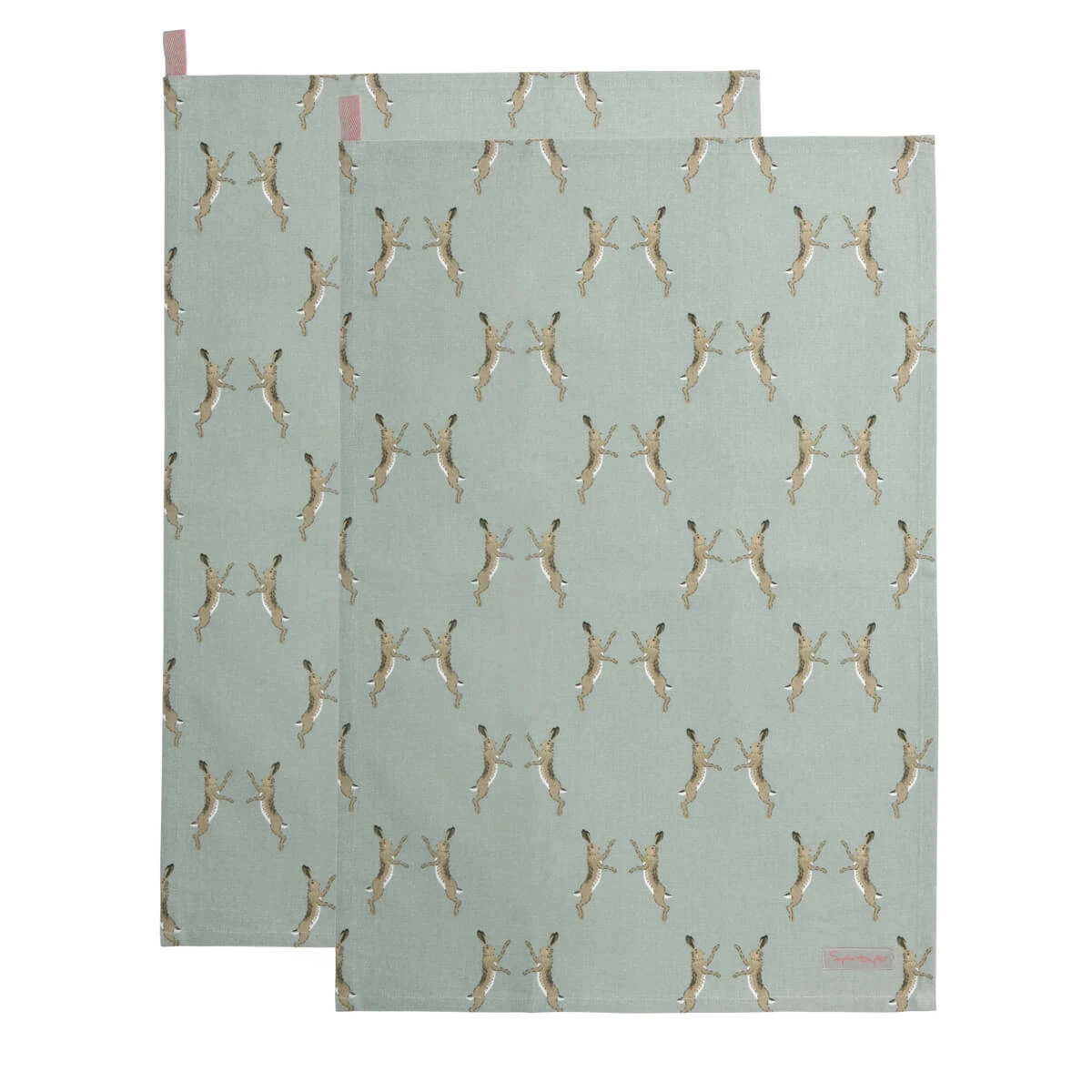 Boxing Hares Tea Towel (Set Of 2) 1 Boxing Hares Tea Towel (Set Of 2)