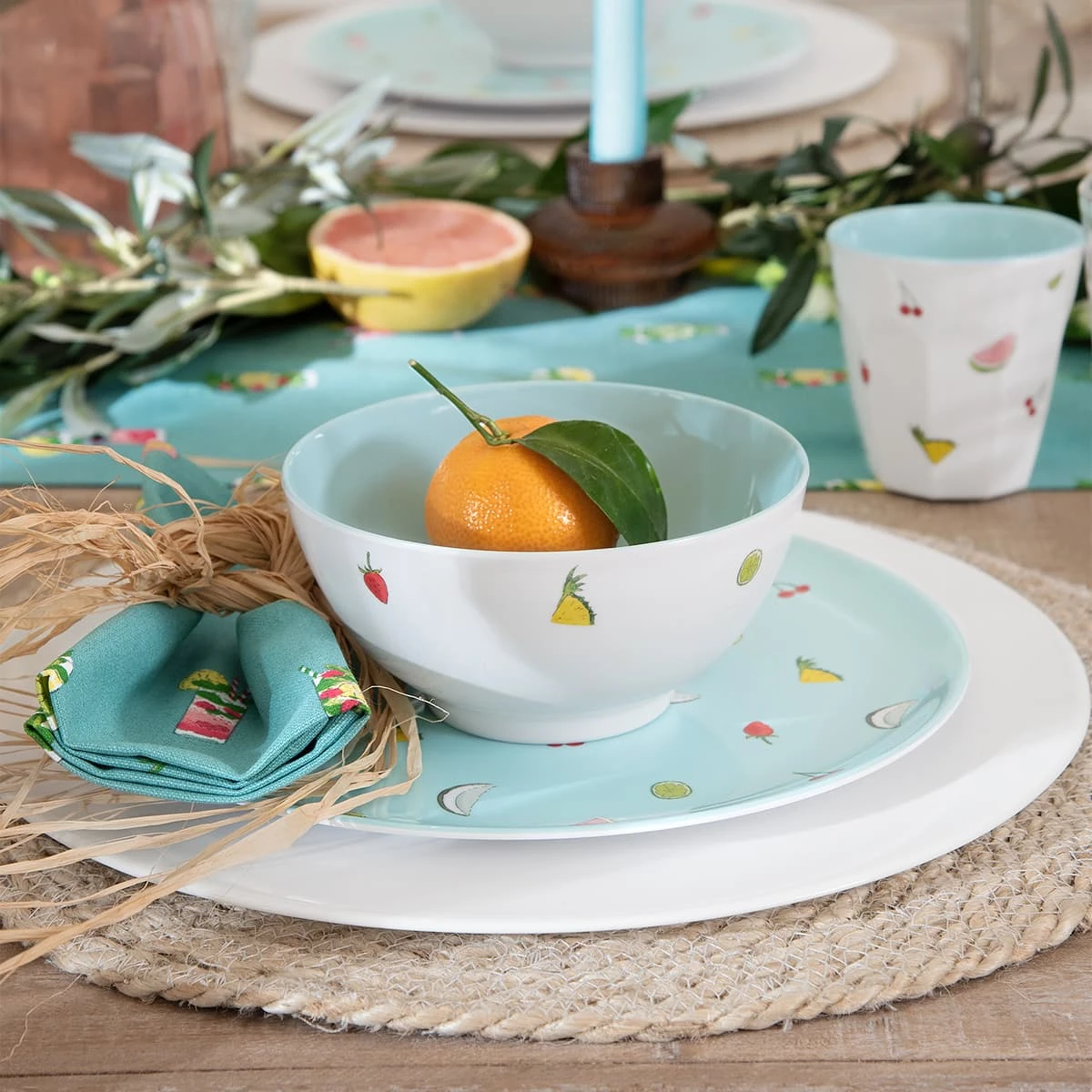 Cocktails Melamine Dinner Plate 4 Cocktails Melamine Dinner Plate - Image 4