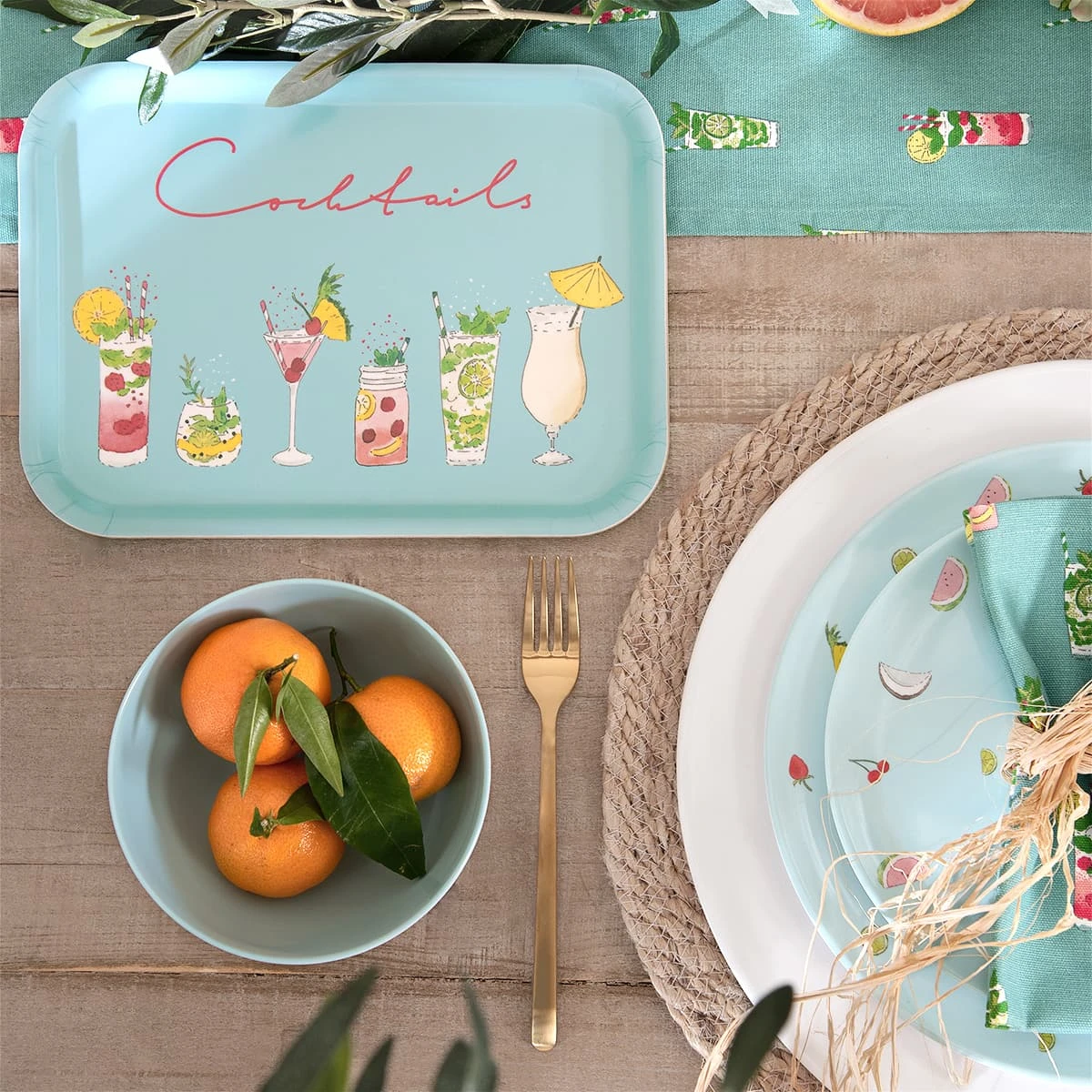 Cocktails Melamine Dinner Plate 7 Cocktails Melamine Dinner Plate - Image 7