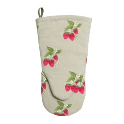 Strawberries Oven Mitt -Sophie Allport all97150m strawberries oven mitt 2 cut out high res square