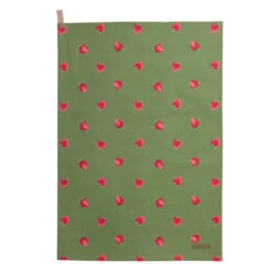 Strawberries Tea Towel (Set Of 2) -Sophie Allport all97602 strawberries tea towel mix pack of solo bunches set of 2 2 cut out high res square