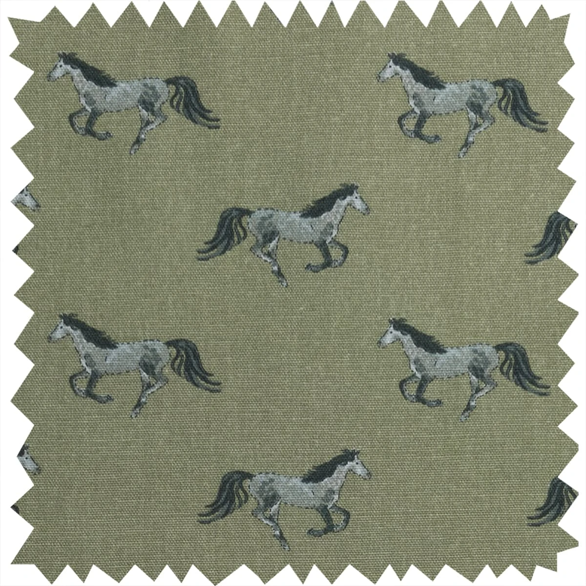 Grey Horse Fabric By The Metre 1 Grey Horse Fabric By The Metre