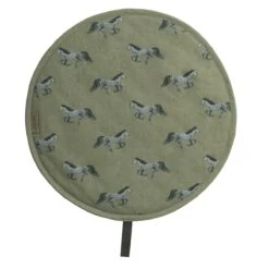 Grey Horse Circular Hob Cover