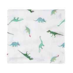 Dinosaur Muslins (Pack Of 2) -Sophie Allport ba45400 dinosaur muslin 3 cut out high res square