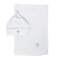 Sheep Swaddle Blanket & Hat Set