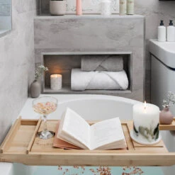 Bees Bath Towel -Sophie Allport bath and body collection valentines 2 lifestyle high res square