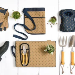 Bees Gardening Kneeler 11 Bees Gardening Kneeler -Sophie Allport bees gardening collection flatlay lifestyle high res square