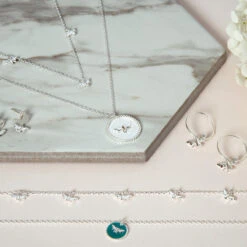 Bees Sterling Silver Pendant Necklace -Sophie Allport bees jewellery sterling silver collection lifestyle high res square 66e8161f 315d 469e ad7e abcc4ab1c6af