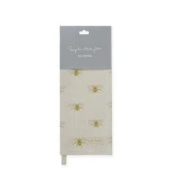 Bees Linen Tea Towel 9 Bees Linen Tea Towel -Sophie Allport bees linen teatowel cutout lin36601 ss23 square