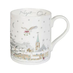 Night Owl Village Scene Mug -Sophie Allport bm3903 night owl village scene standard mug cut out web 2