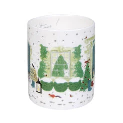 Holly & Berry Home For Christmas Mug -Sophie Allport bm5003 christmas holly and berry home for christmas standard mug side cut out high res
