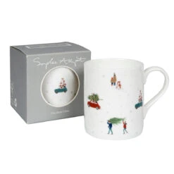 Home For Christmas Mug -Sophie Allport bm6002 home for christmas standard mug box cut out high res square
