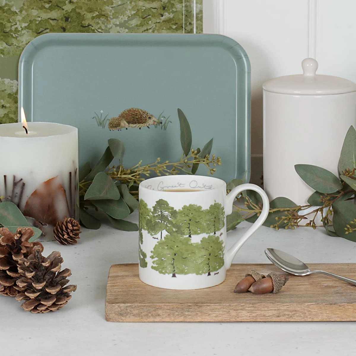 Hedgehogs & Trees Mug 2 Hedgehogs & Trees Mug - Image 2