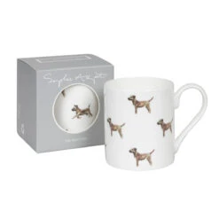 Terriers Mug -Sophie Allport bm9801 border terrier mug standard 2 cut out high res square