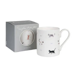 Cats & Bones Mug -Sophie Allport bmca02 cat mug with box web image c04610d2 9468 41d7 a26f eda995a4d4c9