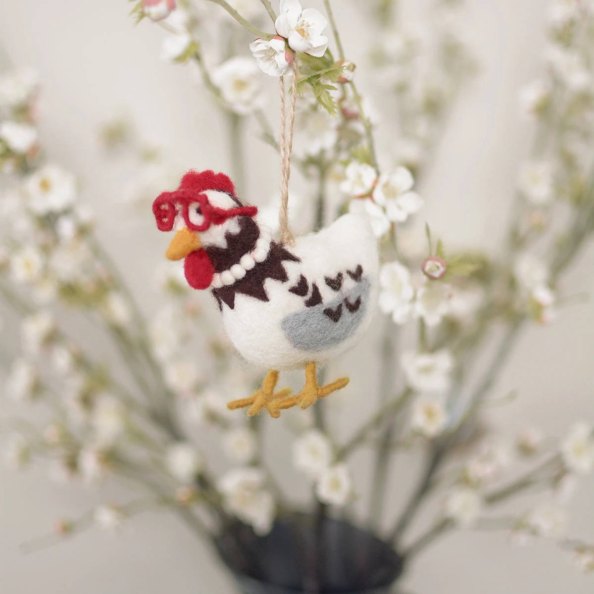 Chicken Felt Decoration 1 Chicken Felt Decoration