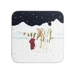Snow Season Coasters (Set Of 4) -Sophie Allport coc10001 snow season coasters set of 4 cut out high res square2