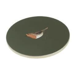 Robin Circular Coasters (Set Of 4) -Sophie Allport coc10101 robins circular coasters set of 4 2 cut out high res square