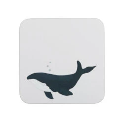 Whales Coasters (Set Of 4) -Sophie Allport coc6901 whales coasters set of 4 cut out high res square