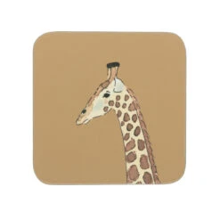 Giraffe Coasters (Set Of 4) -Sophie Allport coc7701 giraffe zsl coaster set of 4 2 cut out high res square