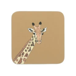 Giraffe Coasters (Set Of 4) -Sophie Allport coc7701 giraffe zsl coaster set of 4 4 cut out high res square