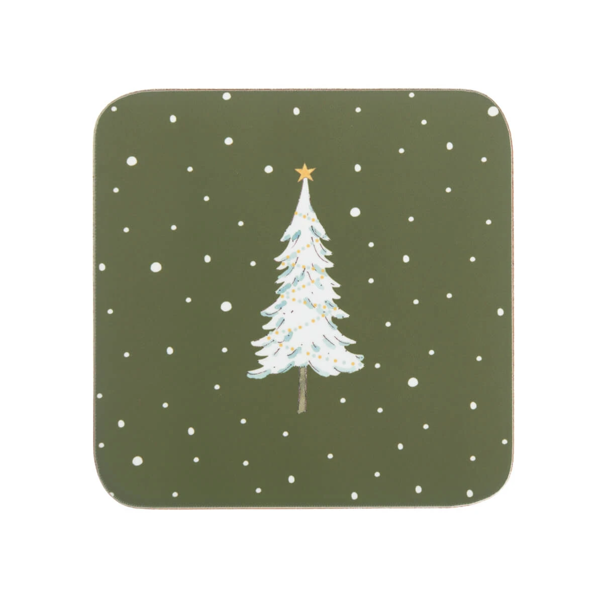 Festive Forest Coasters (Set Of 4) 1 Festive Forest Coasters (Set Of 4)