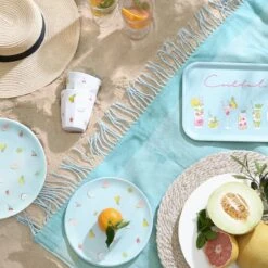 Cocktails Melamine Side Plate 12 Cocktails Melamine Side Plate -Sophie Allport cocktails beach picnic flat lay lifestyle high res square jpg 78f199a6 6601 4d0f bf6f 937fa6e31f80