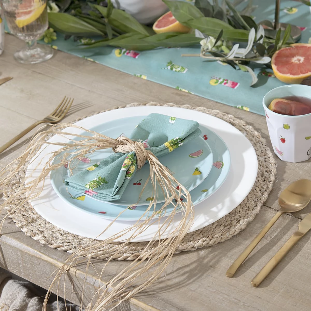 Cocktails Melamine Dinner Plate 6 Cocktails Melamine Dinner Plate - Image 6