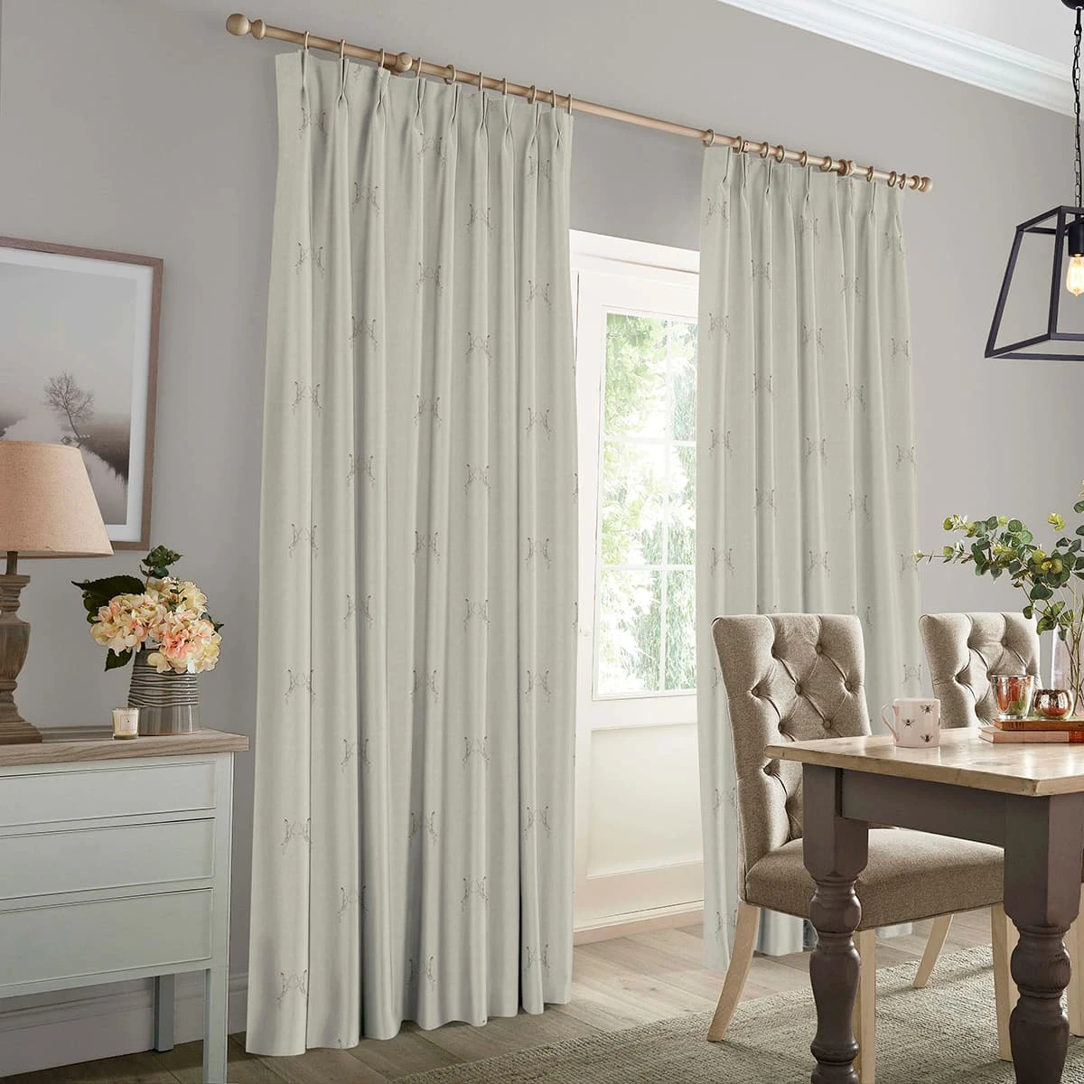 Boxing Hares Natural Made To Measure Curtains 3 Boxing Hares Natural Made To Measure Curtains - Image 3