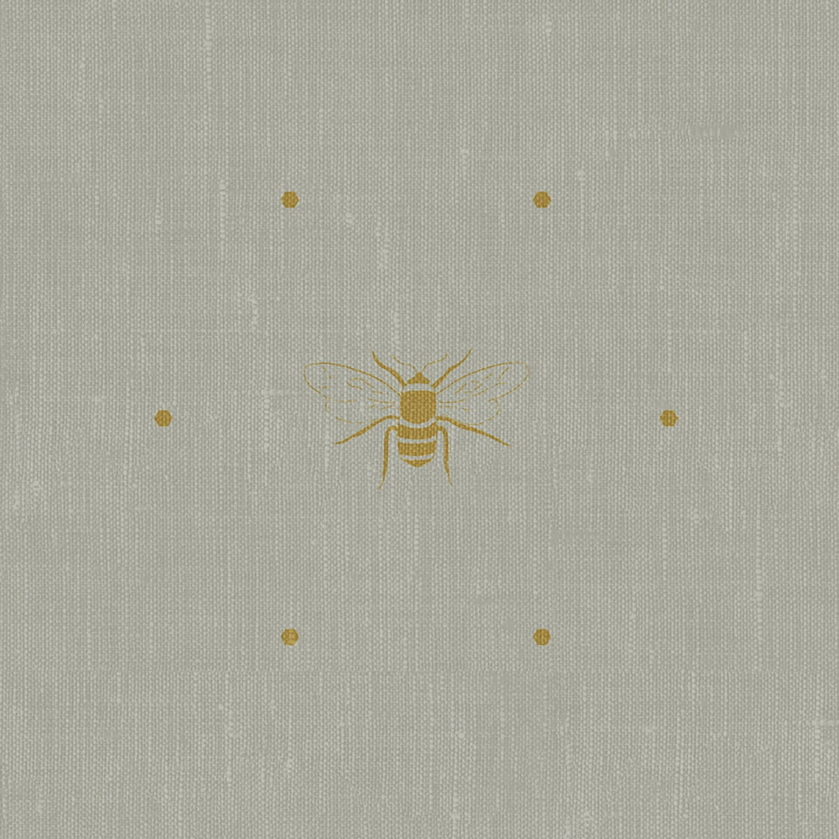 Bees Ochre Made To Measure Curtains 5 Bees Ochre Made To Measure Curtains - Image 5