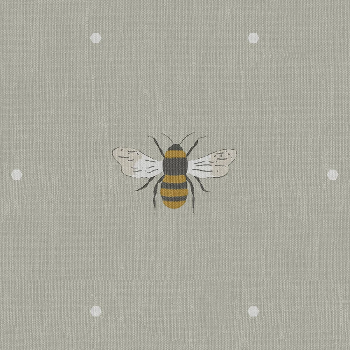 Bees Soft Linen Made To Measure Curtains 2 Bees Soft Linen Made To Measure Curtains - Image 2
