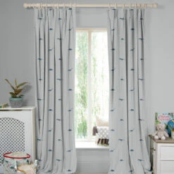 Dinosaurs Navy Made To Measure Curtains