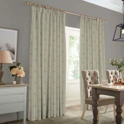 Elephant Linen Made To Measure Curtains -Sophie Allport crt54lm2m elephant linen artwork made to measure curtains lifestyle high res square