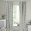 Zebra Soft Grey Blue Made To Measure Curtains
