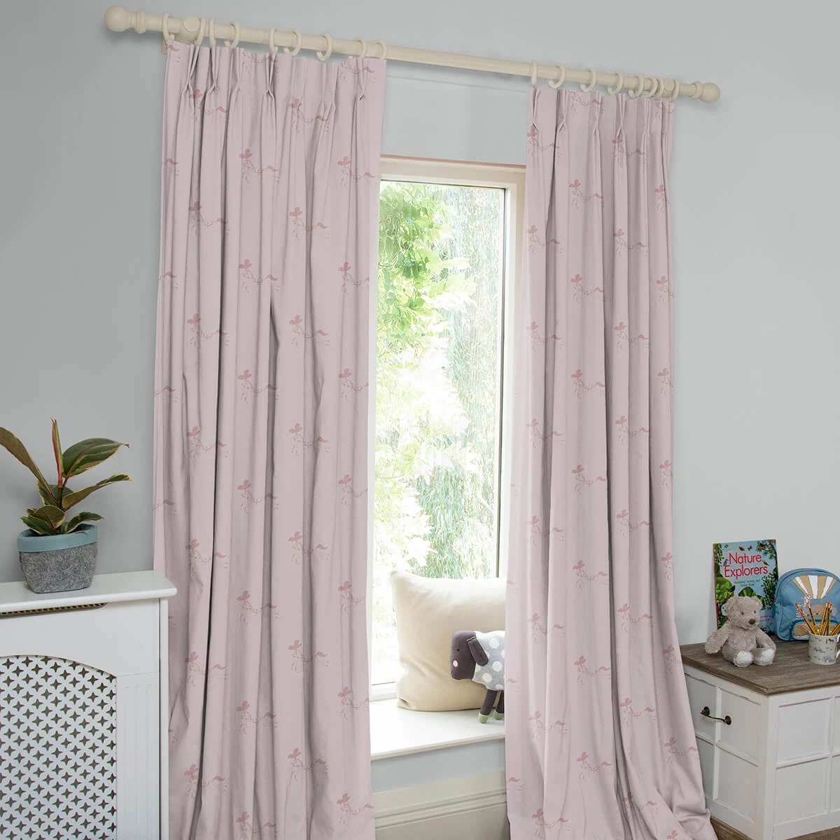 Fairground Ponies Blush Made To Measure Curtains 3 Fairground Ponies Blush Made To Measure Curtains - Image 3