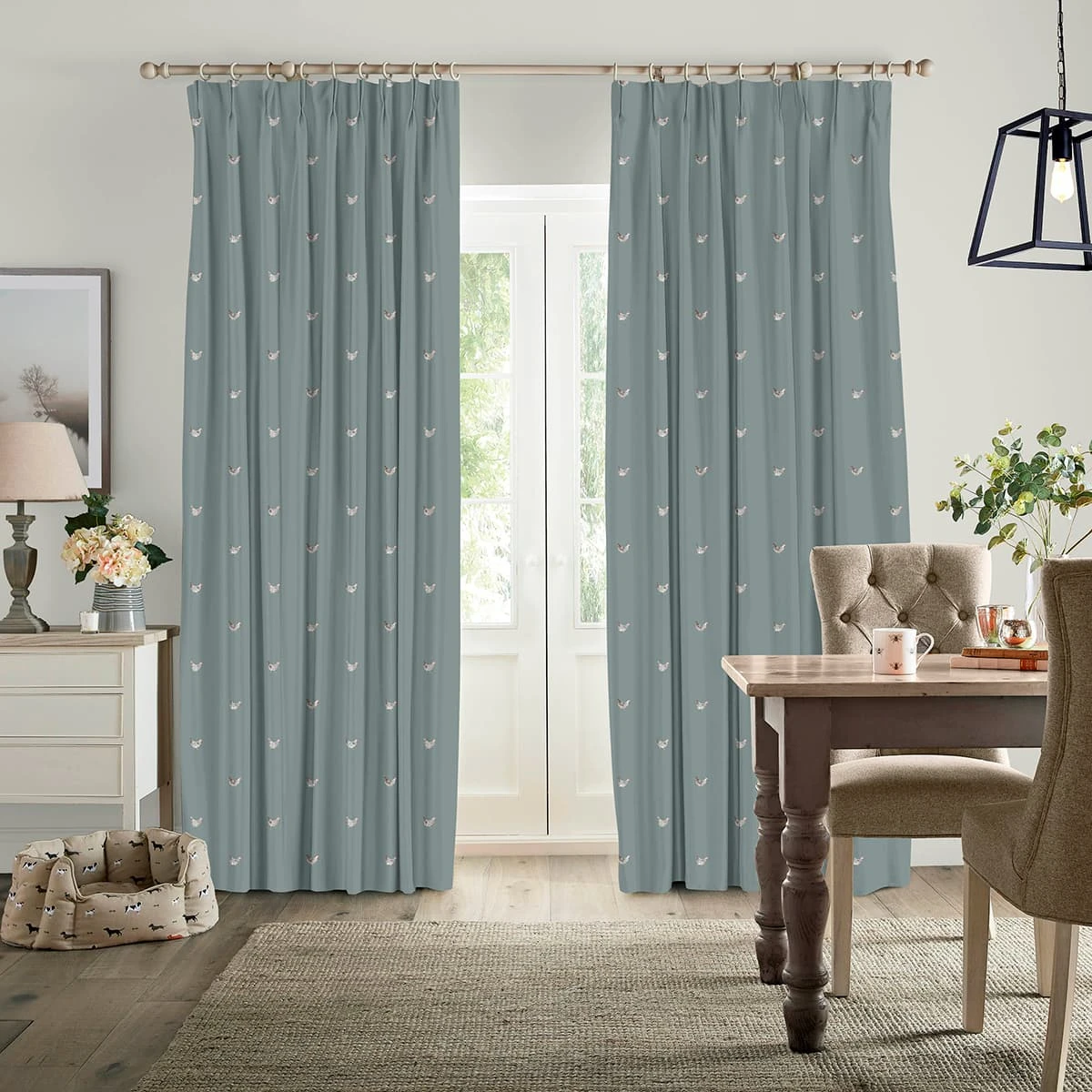 Chicken Deep Duck Egg Made To Measure Curtains 1 Chicken Deep Duck Egg Made To Measure Curtains