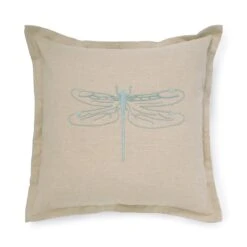 Dragonfly Linen Blend Embroidered Cushion 9 Dragonfly Linen Blend Embroidered Cushion -Sophie Allport dragonfly 45x45 embroidered cushion cutout all109012e ss23 high res square