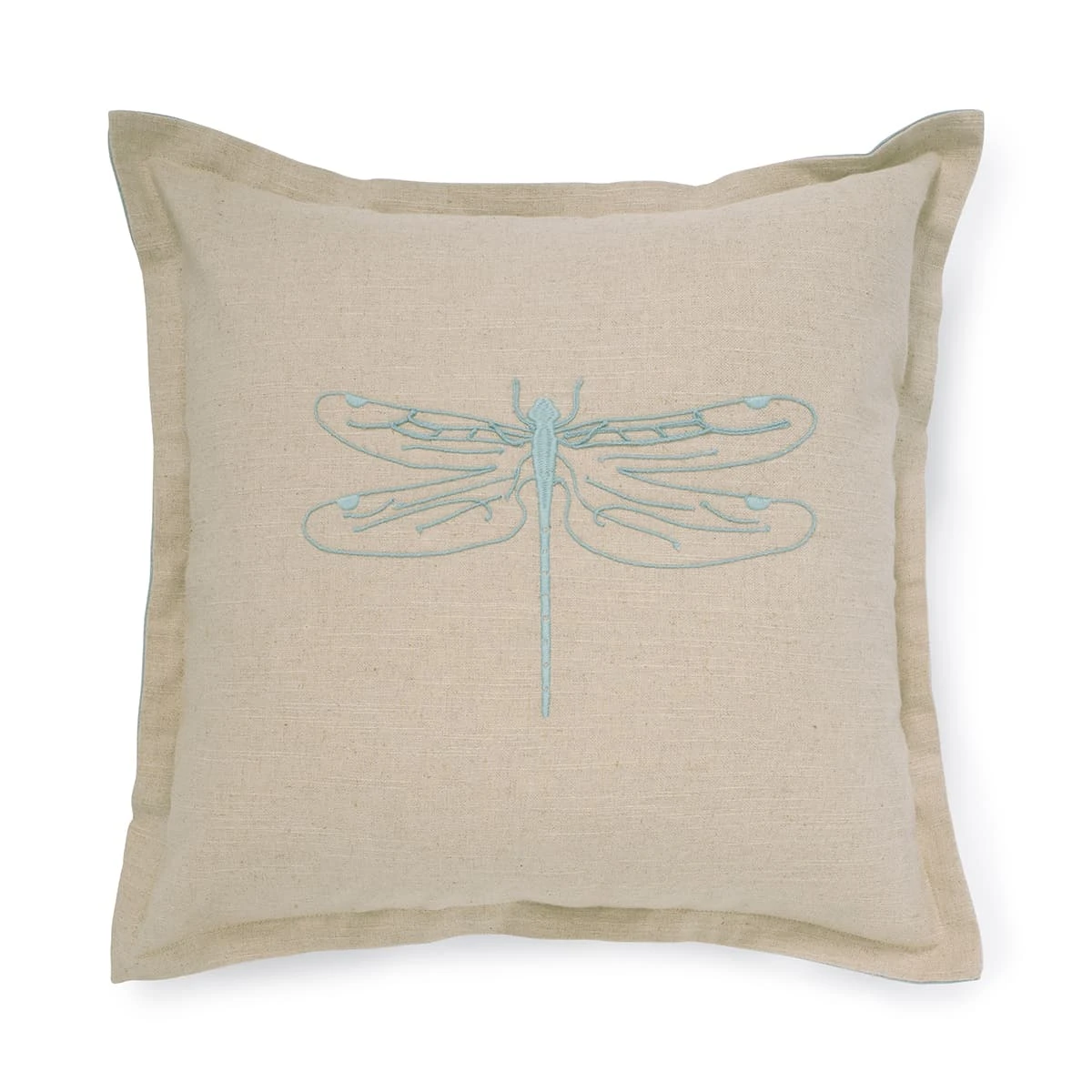 Dragonfly Linen Blend Embroidered Cushion 5 Dragonfly Linen Blend Embroidered Cushion - Image 5