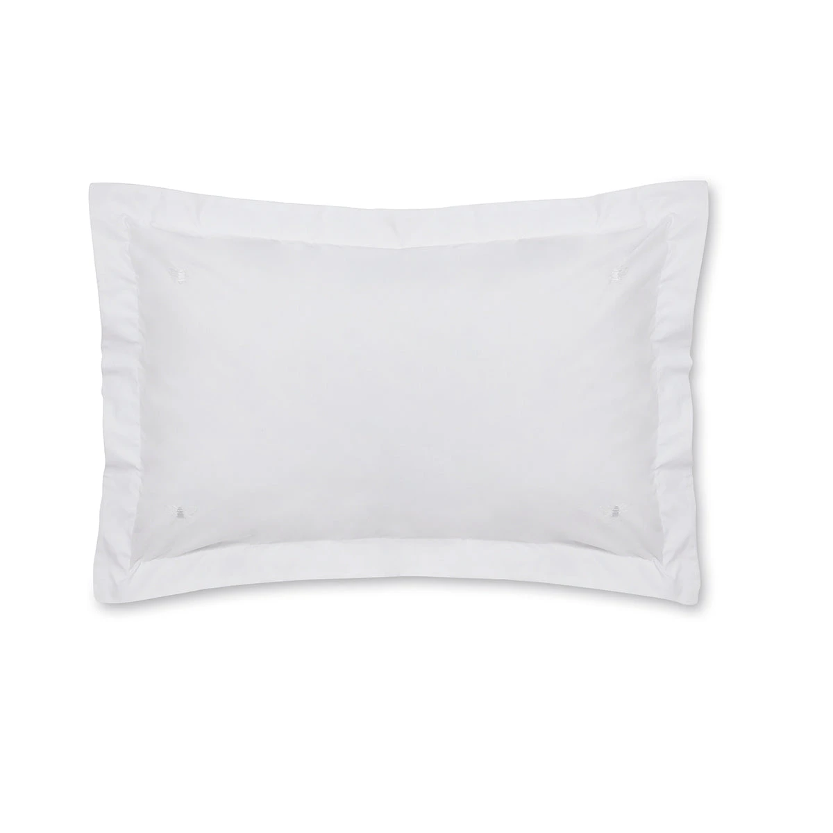 Bees Embroidered Pair Of Oxford Pillowcases 3 Bees Embroidered Pair Of Oxford Pillowcases - Image 3