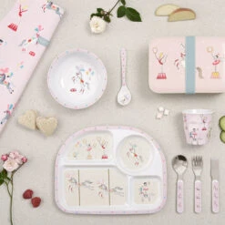 Fairground Ponies Childrens Melamine Cutlery Set -Sophie Allport fairground ponies melamine collection lifestyle high res square 36a1ee21 ec4c 49a7 8511 932b3fae70e6