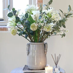 White Agapanthus -Sophie Allport faux flowers mothers day 2021 5 lifestyle high res square