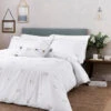 Fetch Natural Embroidered Bedding Set