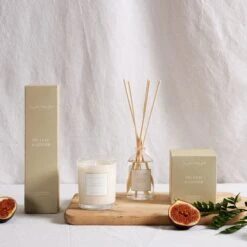 Fig & Ginger Candle - 180g -Sophie Allport fig leaf ginger fragrance lifestyle aw22 square